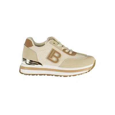 Laura Biagiotti Beige Polyester Athletic Sneakers In Neutral