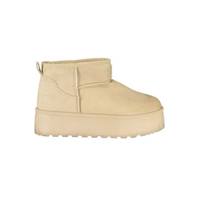 Laura Biagiotti Beige Polyester Women Boot In Neutral