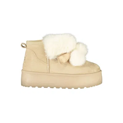 Laura Biagiotti Beige Polyester Women Boot In Neutral