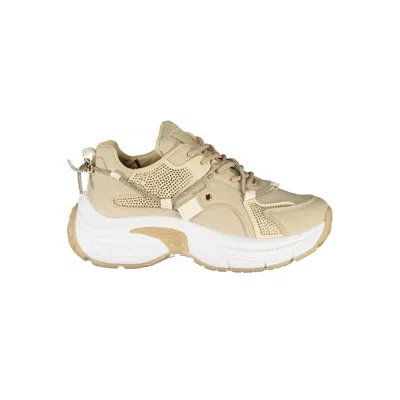 Laura Biagiotti Beige Polyester Women Sneaker In Nude