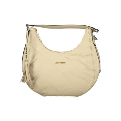 Laura Biagiotti Beige Pvc Women's Handbag In Neutral
