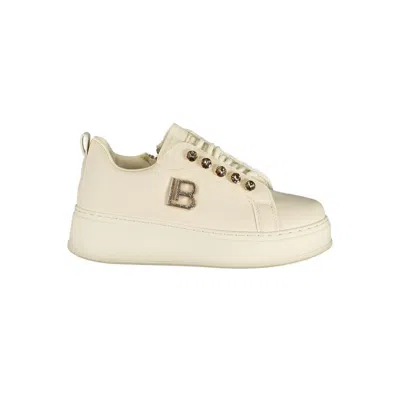 Laura Biagiotti Bianco Polyurethane Women Sneaker In Neutral