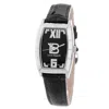 Laura Biagiotti Black Leather Dress Watch