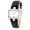 Laura Biagiotti Black Leather Dress Watch In Black