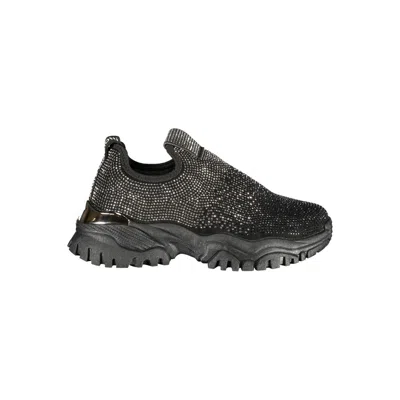 Laura Biagiotti Black Polyester Athletic Sneakers