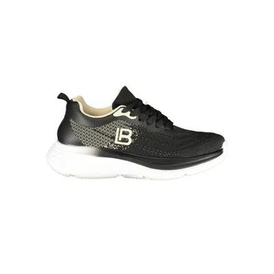 Laura Biagiotti Black Polyester Athletic Sneakers In Multi