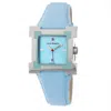 Laura Biagiotti Blue Leather Dress Watch In Blue