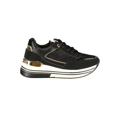 Laura Biagiotti Blue Polyurethane Women Sneaker In Black