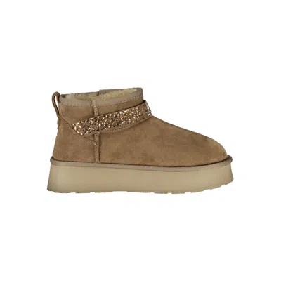 LAURA BIAGIOTTI BROWN POLYESTER WOMEN BOOT