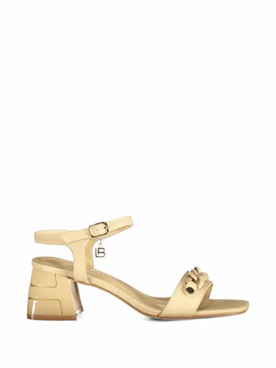 Laura Biagiotti Chain-link Buckled Sandals In Gold