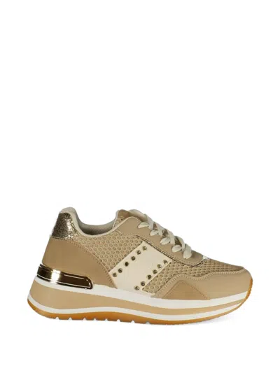 Laura Biagiotti Embellished Mesh Sneakers In Multi