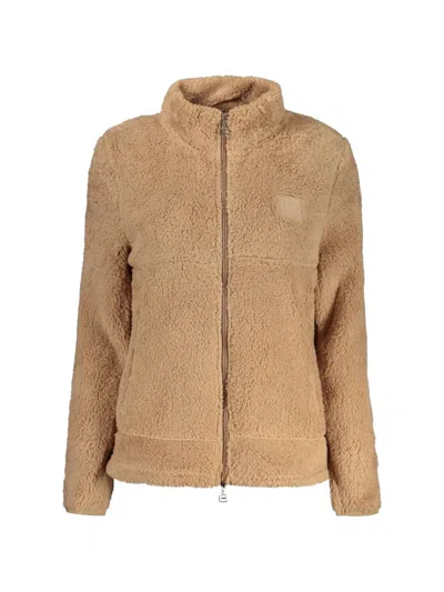 Laura Biagiotti Fleece Zip-up Jacket In Neutral