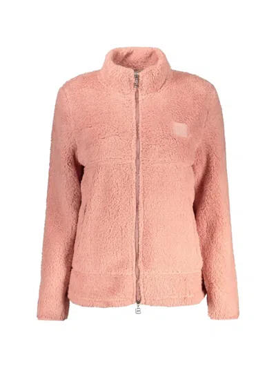 Laura Biagiotti Fleece-texture Zip-up Jacket In Pink