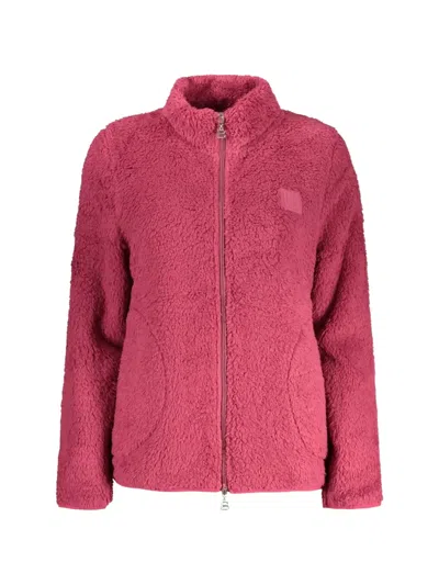 Laura Biagiotti Fleece-texture Zip-up Sweatshirt In Pink