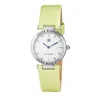 Laura Biagiotti Green Leather Dress Watch