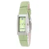 Laura Biagiotti Green Leather Dress Watch