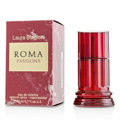 Laura Biagiotti Ladies Roma Passione Edt Spray 1.7 oz Fragrances 8011530002305 In Pink / White