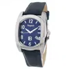 Laura Biagiotti Blue Leather Dress Watch In Blue