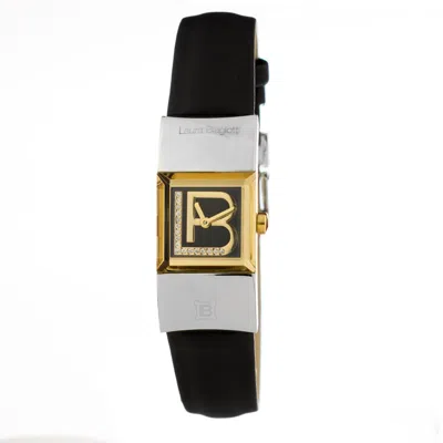 Laura Biagiotti Leather Dress Women's Watch In Black