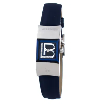 Laura Biagiotti Leather Dress Women's Watch In Blue