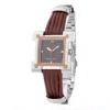 Laura Biagiotti Leather Dress Women's Watch In Brown