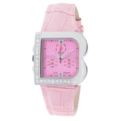 Laura Biagiotti Leather Dress Women's Watch In Multi