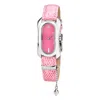 Laura Biagiotti Leather Dress Women's Watch In Pink