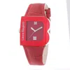 Laura Biagiotti Leather Dress Women's Watch In Red