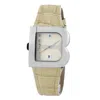Laura Biagiotti Leather Dress Women's Watch In Neutral