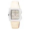 Laura Biagiotti Leather Dress Women's Watch In Neutral
