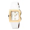 Laura Biagiotti Leather Dress Women's Watch In White