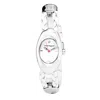 Laura Biagiotti Leather Dress Women's Watch In Silver