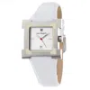 Laura Biagiotti Leather Dress Women's Watch In White