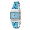 Laura Biagiotti Blue Leather Lining Dress Watch In Blue