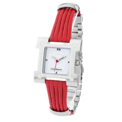 Laura Biagiotti Leather Lining Dress Women's Watch In Metallic
