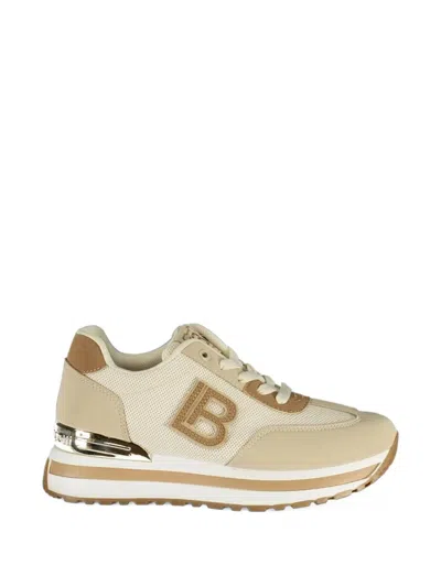 Laura Biagiotti Logo-patch Panelled Sneakers In Neutral