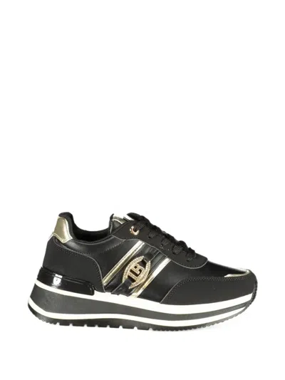 Laura Biagiotti Logo-plaque Platform Sneakers In Black