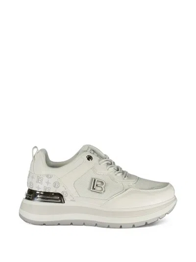 Laura Biagiotti Logo-plaque Platform Sneakers In White