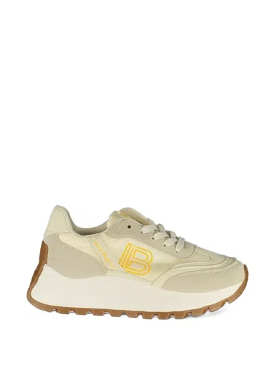 Laura Biagiotti Logo-print Chunky Sneakers In Neutral