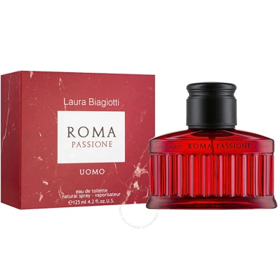Laura Biagiotti Men's Roma Passione Uomo Edt Spray 4.2 oz (tester) Fragrances 8011530002398 In Amber / Yellow