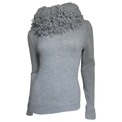 Pre-owned Laura Biagiotti New Cashmere Sweater 1990s In Gray