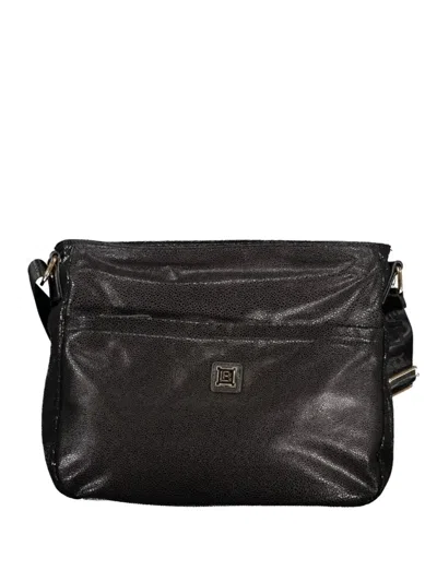 Laura Biagiotti Pebbled Logo-plaque Shoulder Bag In Pink