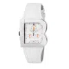 Laura Biagiotti White Leather Dress Watch