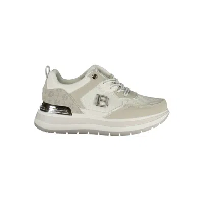 Laura Biagiotti White Polyurethane Women Sneaker In Neutral