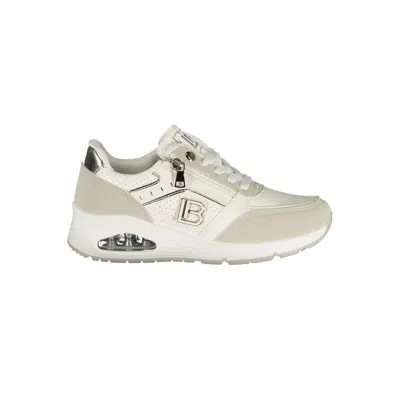 Laura Biagiotti White Polyurethane Women Sneaker In Neutral