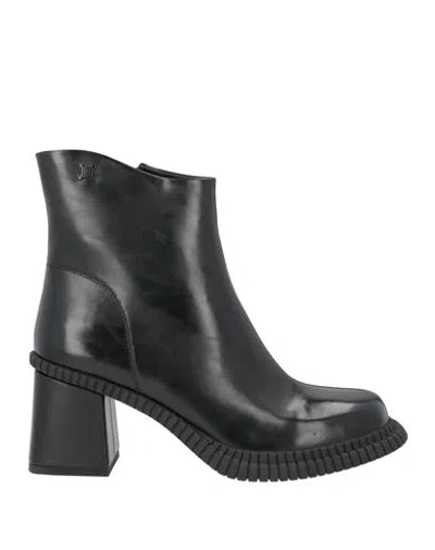 Laura Biagiotti Woman Ankle Boots Black Size 8 Rubber