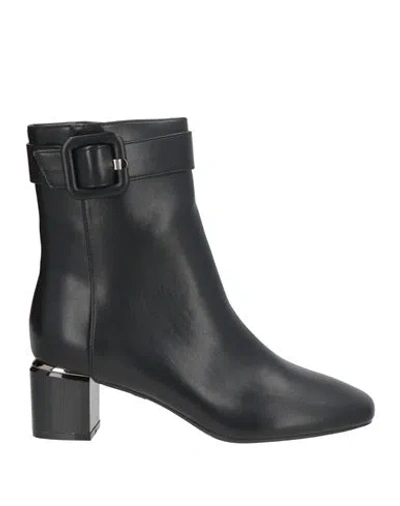 Laura Biagiotti Woman Ankle Boots Black Size 8 Synthetic Material