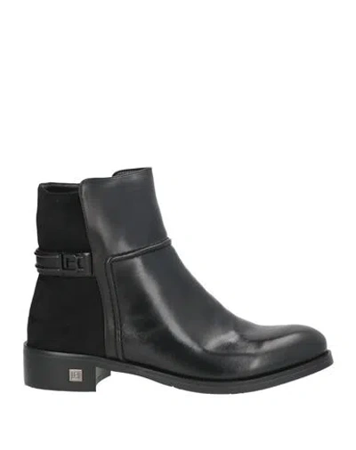 Laura Biagiotti Woman Ankle Boots Black Size 8 Textile Fibers
