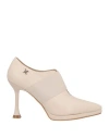 Laura Biagiotti Woman Ankle Boots Cream Size 8 Textile Fibers In White