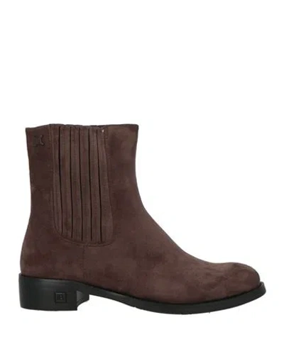 Laura Biagiotti Woman Ankle Boots Light Brown Size 10 Synthetic Material